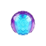 GiGwi Squeaky Dog Ball - Blue, Red, Orange, Medium (Pack of 2)