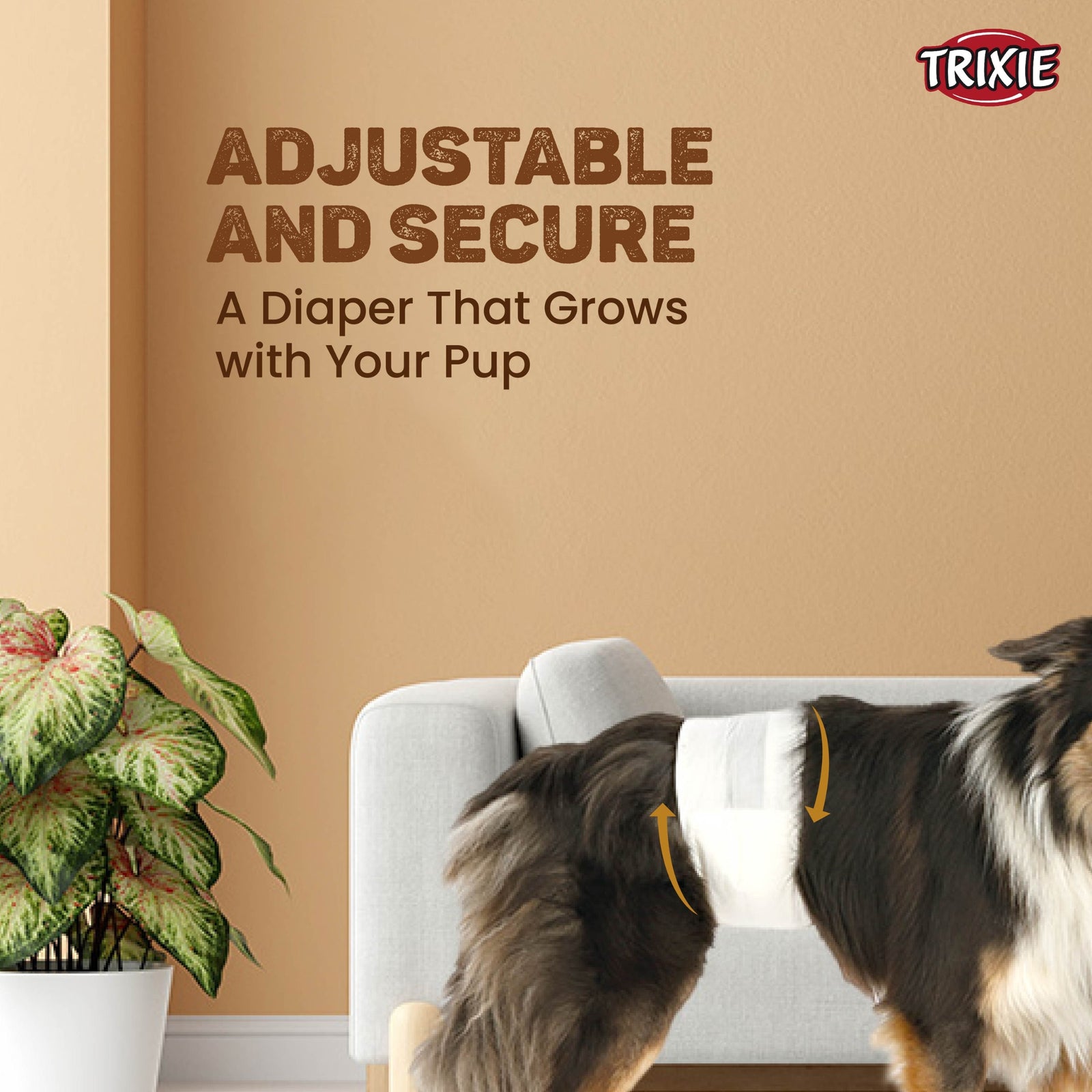 Trixie Diapers for Male Dogs Disposable - 12 pcs - Rufftail
