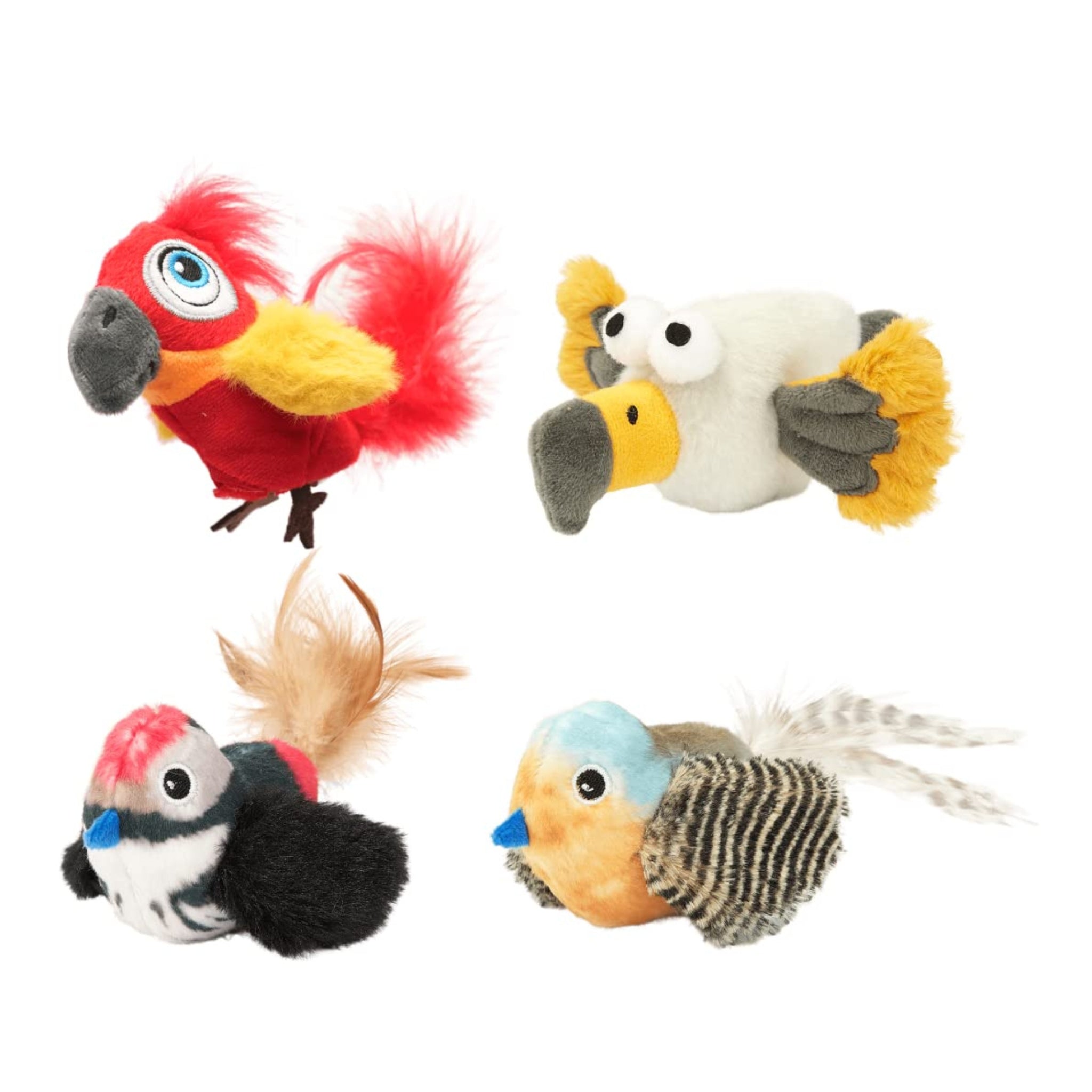 Fofos Blue Bird with Catnip Balls Cat Toy - Blue - Rufftail