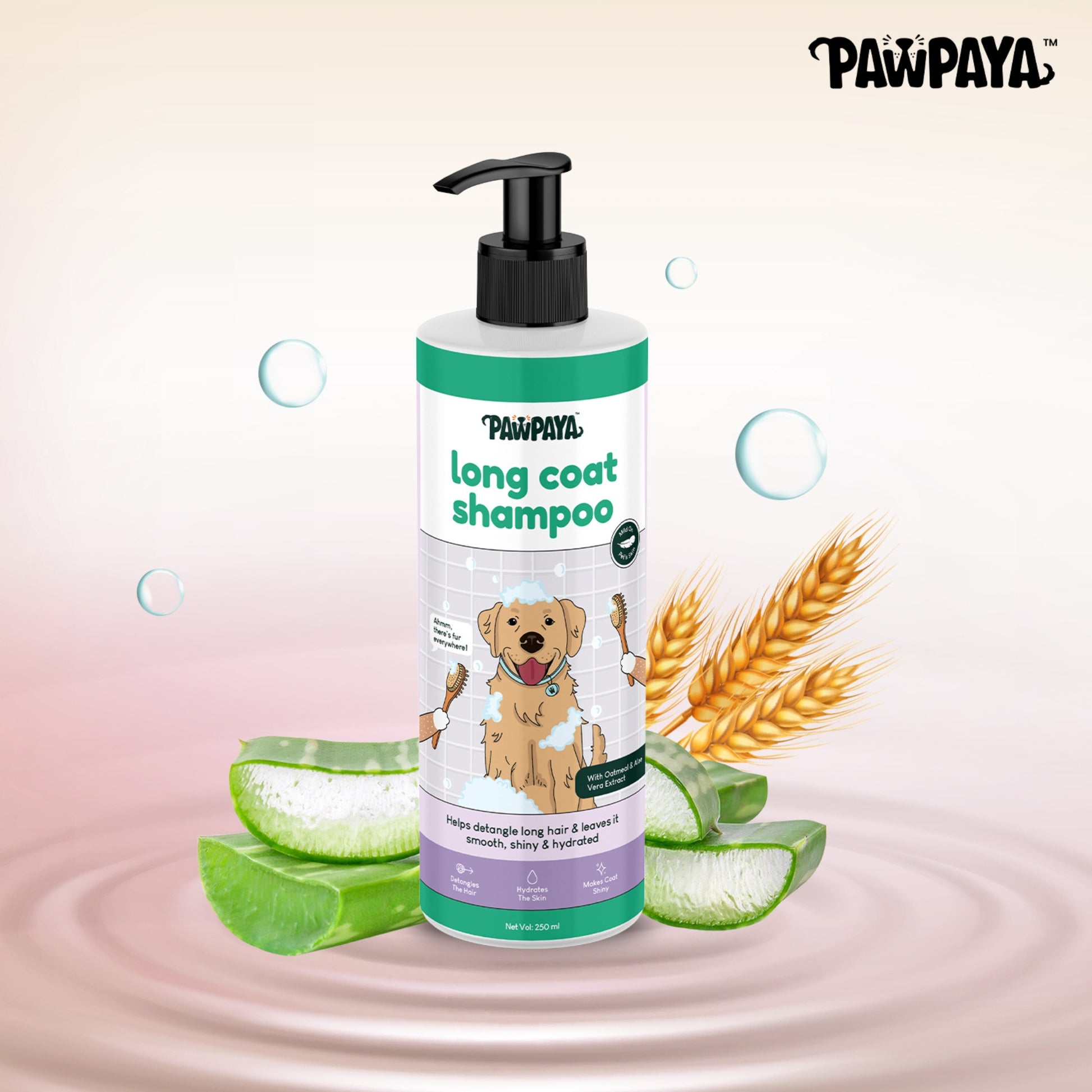 Pawpaya Long Coat Shampoo - 250 ml - Rufftail