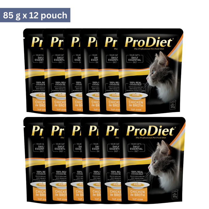ProDiet Pouch Chicken in Broth Wet Pouch for Cats - Rufftail Pune
