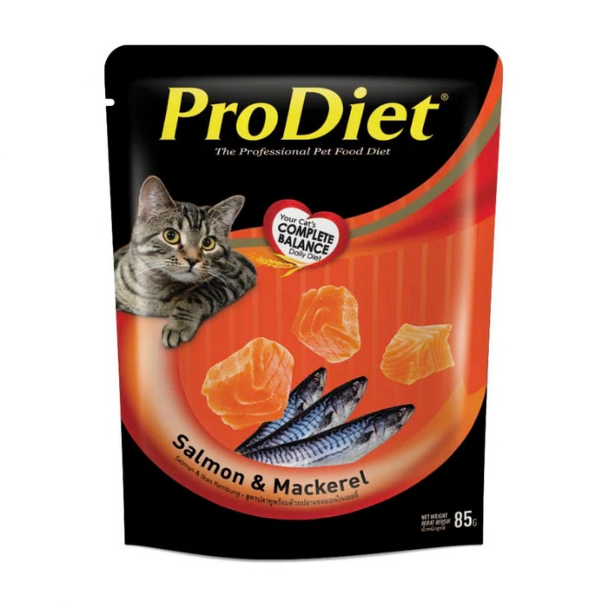 ProDiet Salmon & Mackerel Wet Pouch for Cats - Rufftail