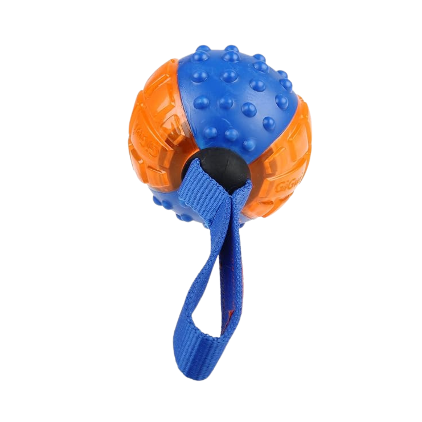 GiGwi Push to Mute Ball Dog Toy Orange -  Suitable for Medium to Large Dog