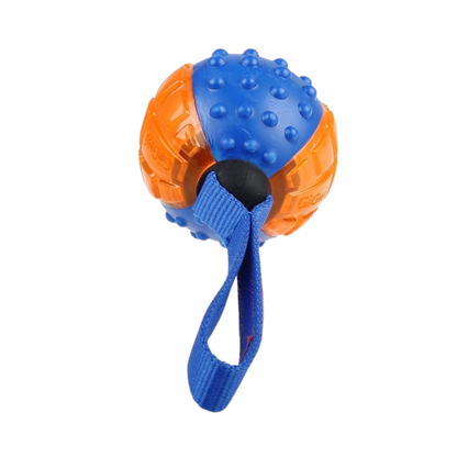 GiGwi Push to Mute Ball Dog Toy Orange -  Suitable for Medium to Large Dog