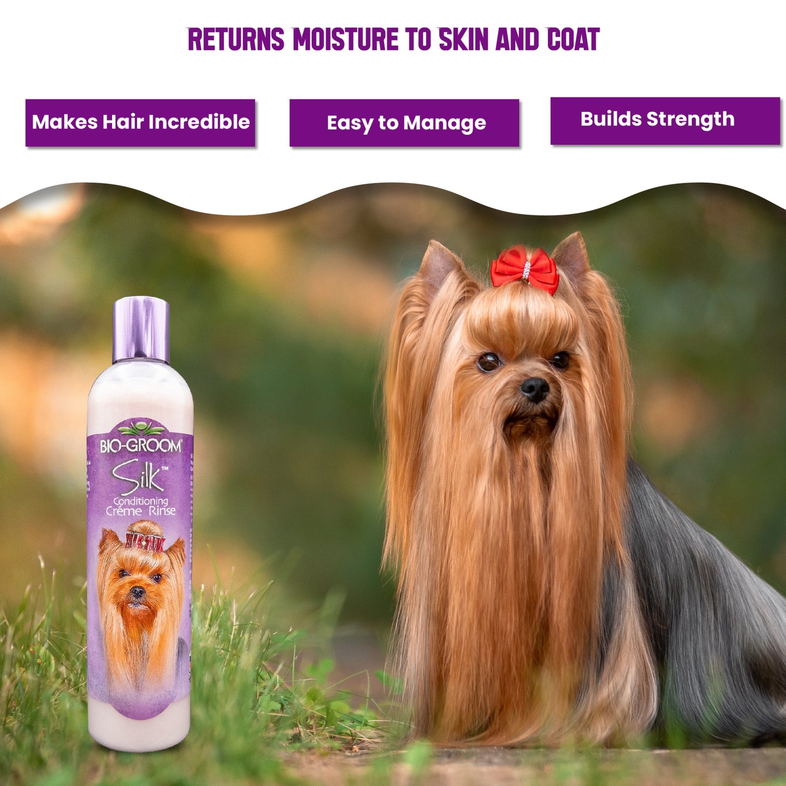 Bio-Groom Silk Conditioning Creme Rinse Dog Conditioner- 355 ml product image 4 - Rufftail Pune