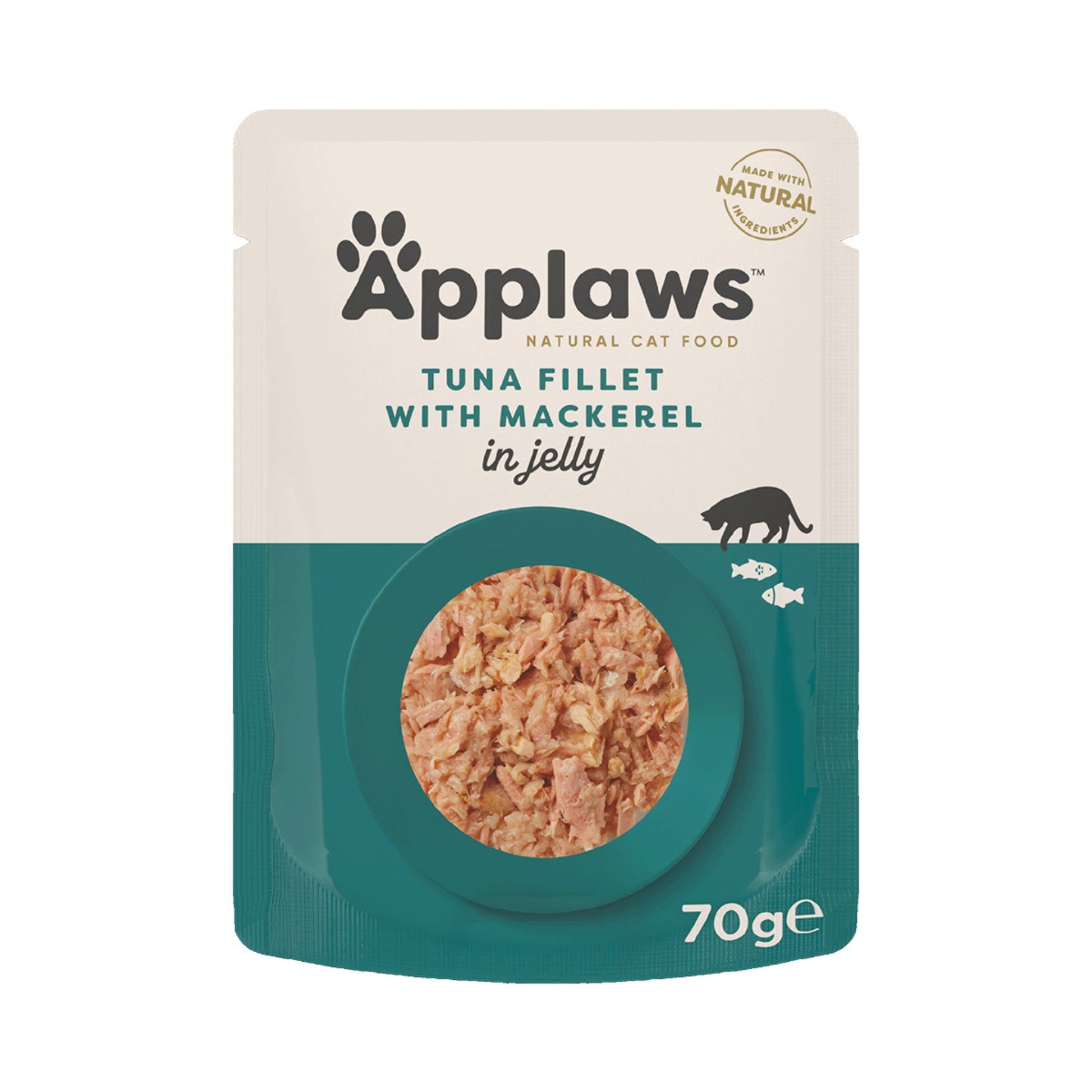 Applaws Tuna Whole Meat with Mackerel in Tasty Jelly Wet Cat Food 70g Pouch - Rufftail