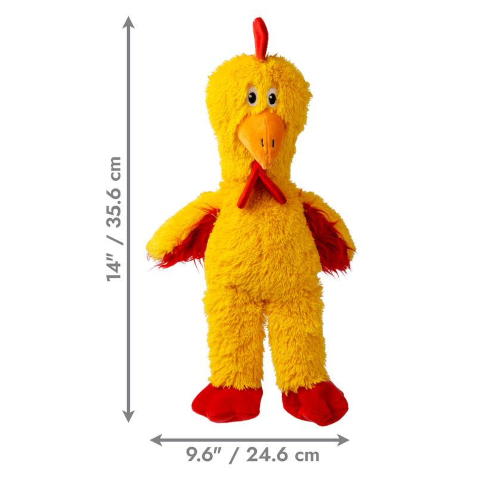 KONG Knots Chicken Dog Toy - Medium/Large Squeaky Toy - Rufftail