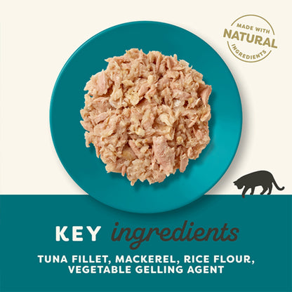 Applaws Tuna Whole Meat with Mackerel in Tasty Jelly Wet Cat Food 70g Pouch - Rufftail