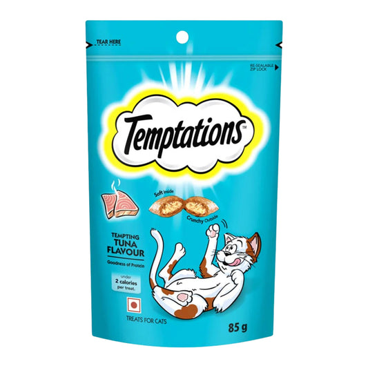 Temptations Crunchy Cat Treats - Tempting Tuna Flavour (85g)