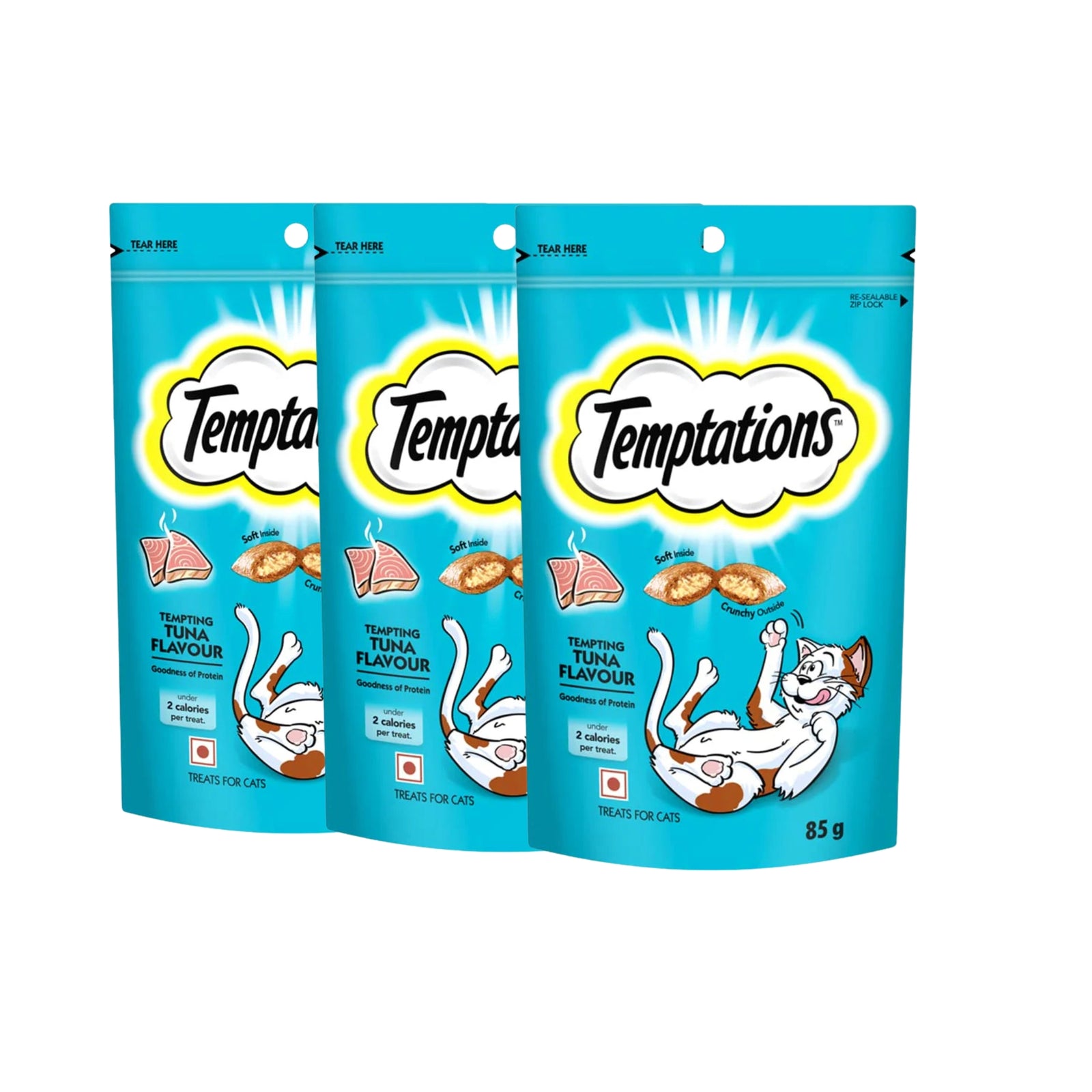 Temptations Crunchy Cat Treats- Tempting Tuna Flavour (85g) product image 2 - Rufftail Pune