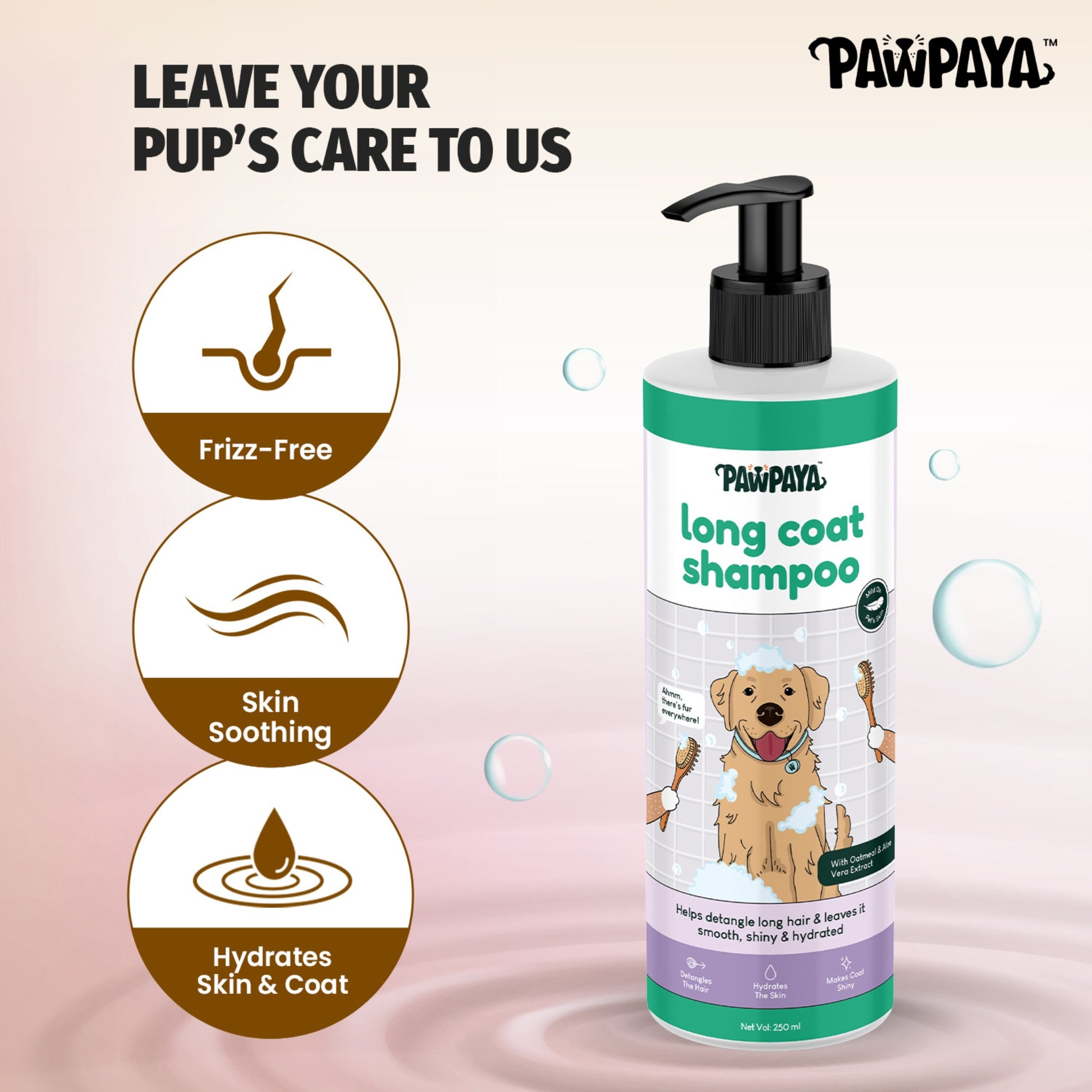 Pawpaya Long Coat Shampoo - 250 ml - Rufftail