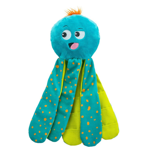 Outward Hound Silly Legz Interactive Plush Dog Puzzle - Blue Octopus