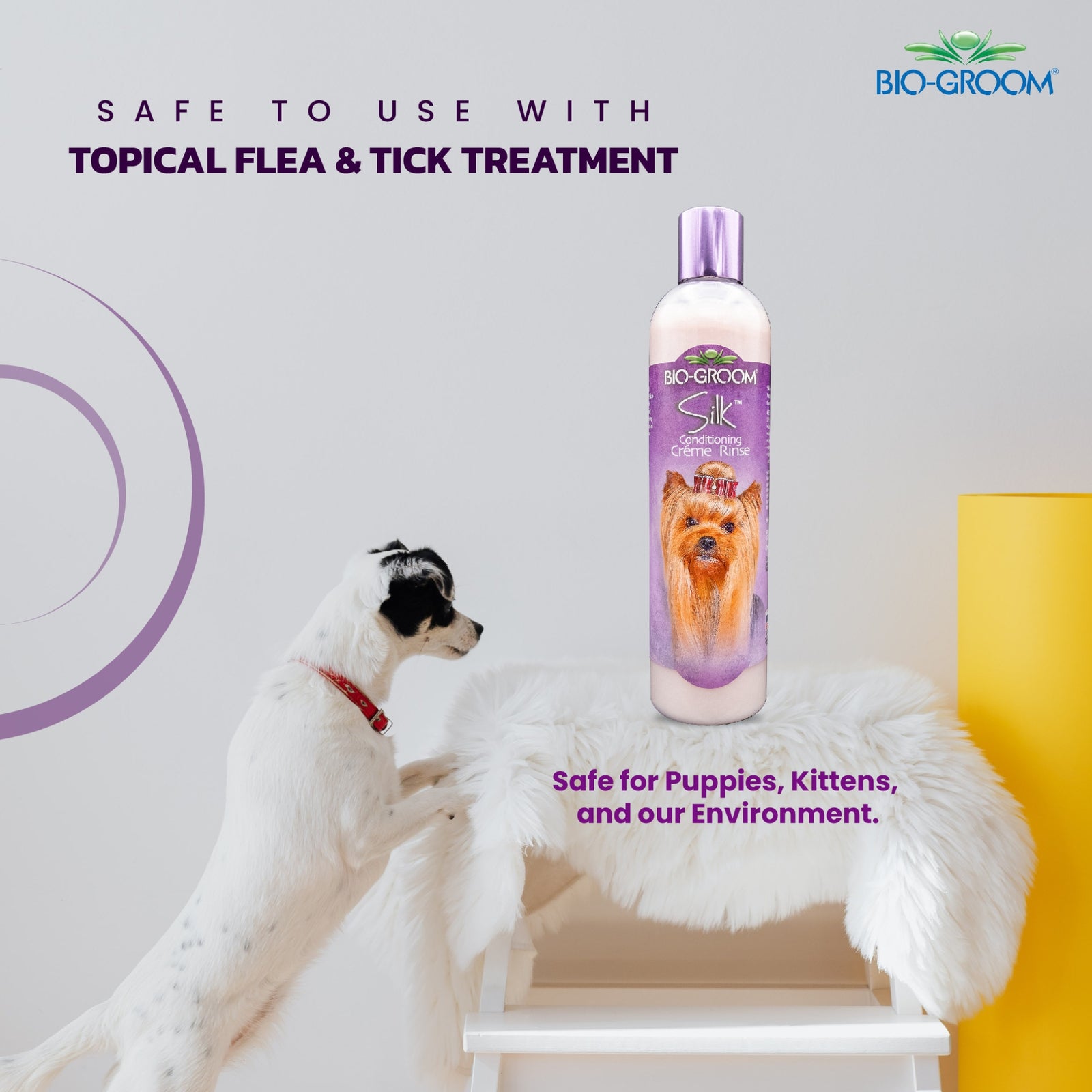 Bio-Groom Silk Conditioning Creme Rinse Dog Conditioner- 355 ml product image 5 - Rufftail Pune