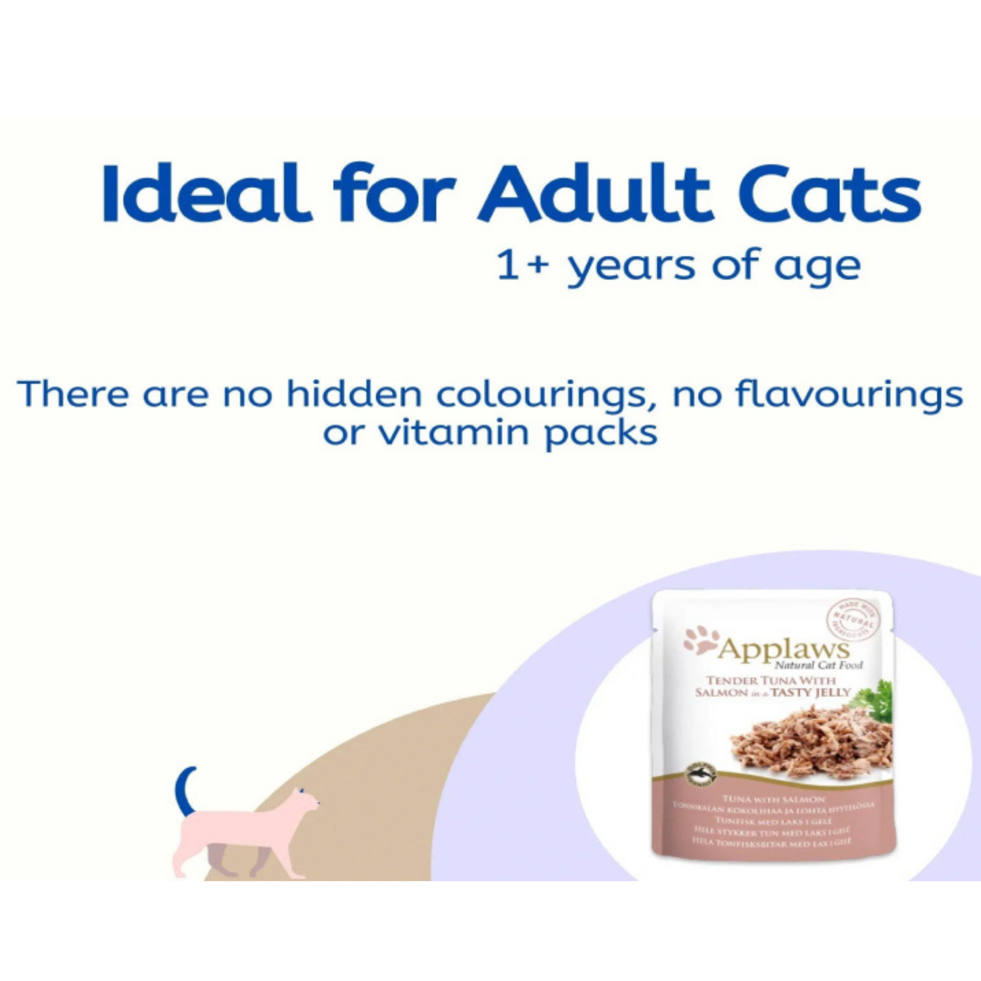 Applaws Natural Tender Tuna with Salmon in Jelly - Wet Cat Food 70 gm (Pack of 16 pcs) - Rufftail