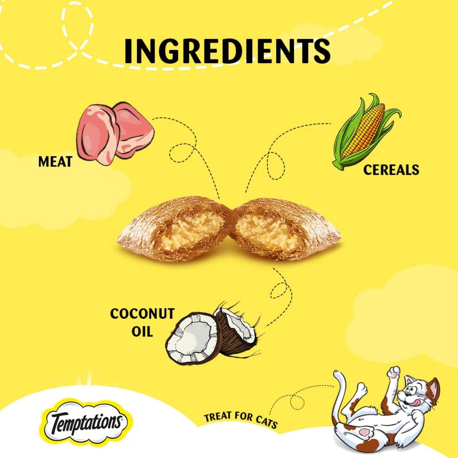 Temptations Crunchy Cat Treats- Tempting Tuna Flavour (85g) product image 6 - Rufftail Pune