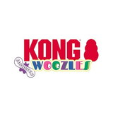 KONG Woozles Monsters Dog Toy, Soft Plush with Half-Ball Arms - Two Squeakers for Engaging Play - Rufftail
