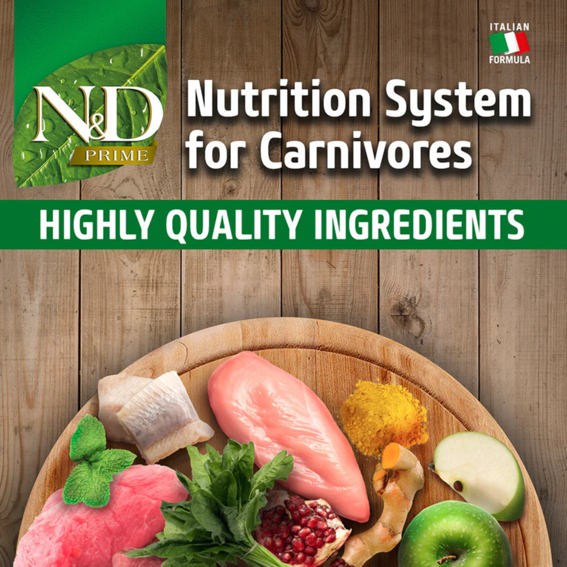 Farmina N&D Prime Chicken & Pomegranate Neutered Adult Grain Free Dry Cat Food- 5 Kg - Rufftail