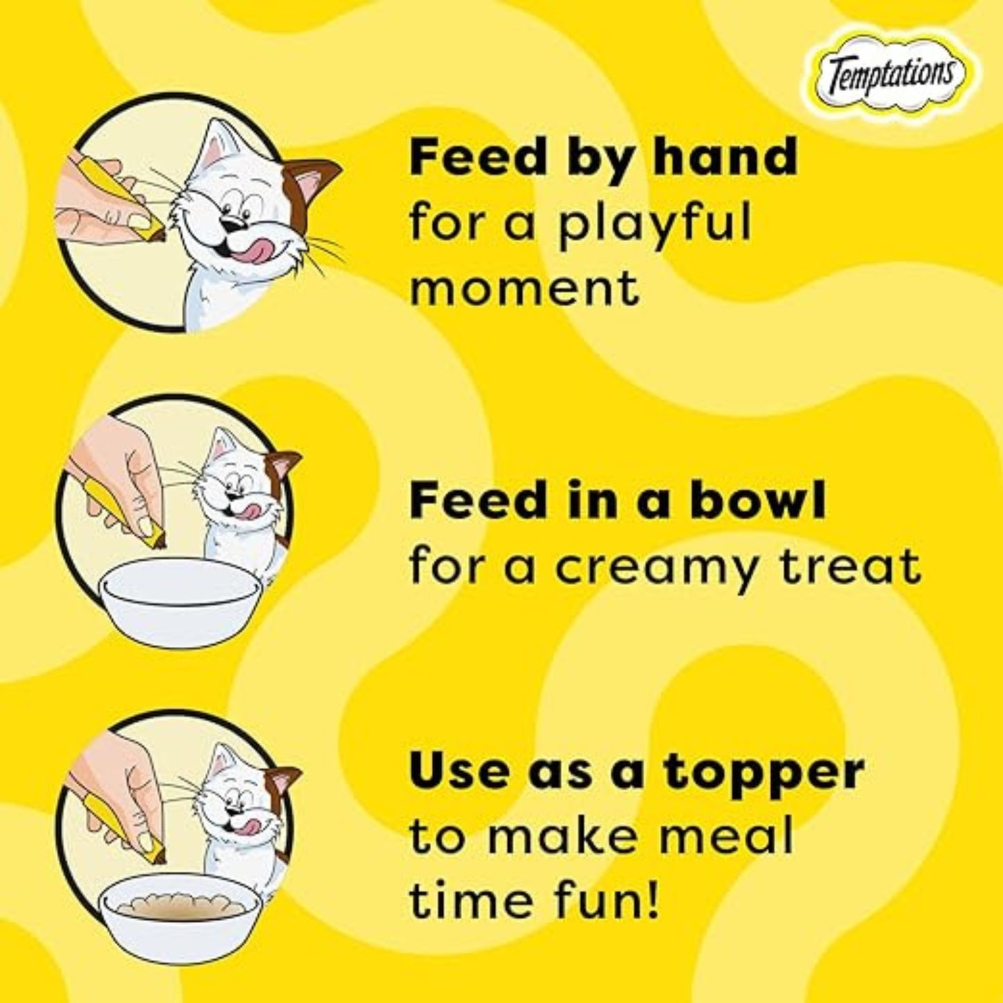 Temptations Creamy Cat Treats - Chicken & Tuna Flavour (12g x 4)