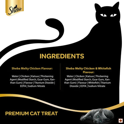 Sheba Melty Sasami Chicken Flavour Cat Treat - 48 gm Packs