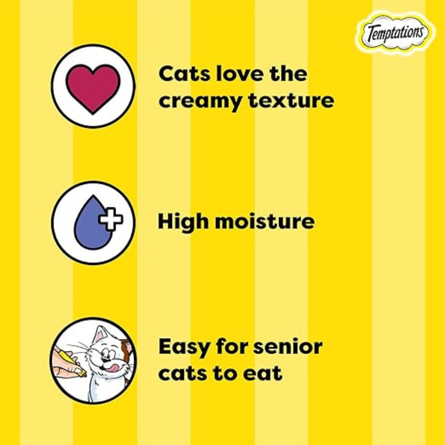 Temptations Creamy Cat Treats - Chicken & Tuna Flavour (12g x 4)