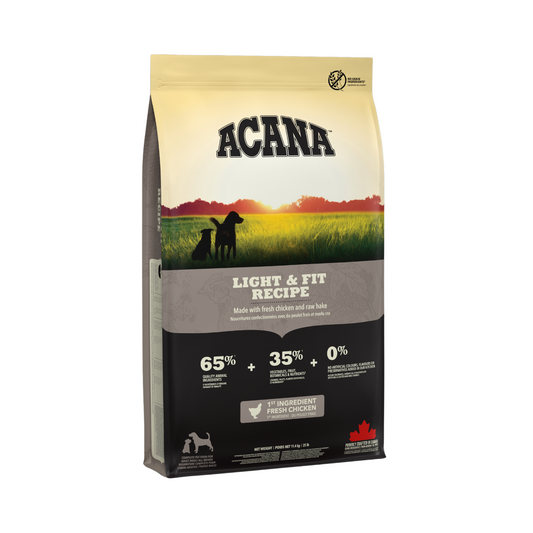 ACANA Light & Fit Adult Dog Food - Ideal for Weight Management - Rufftail