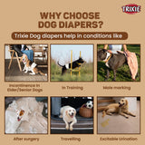 Trixie Diapers for Male Dogs Disposable - 12 pcs - Rufftail