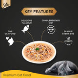 Sheba Rich Premium Tuna Pumpkin & Carrot In Gravy Adult Wet Cat Food - 70 gm Packs - Rufftail
