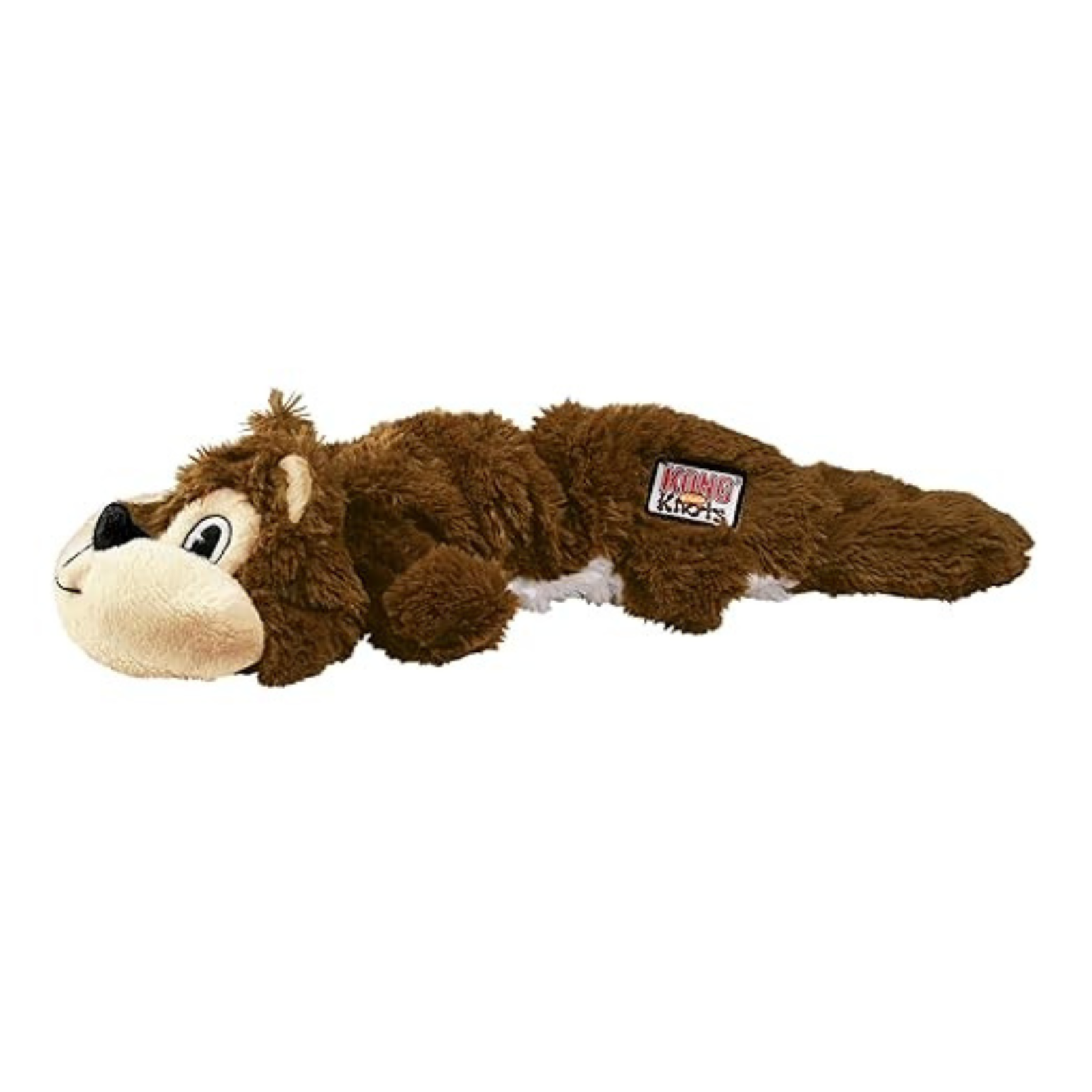 KONG Scrunch Knots Squirrel Dog Toy - Durable, Squeaker (Small/Medium) - Rufftail