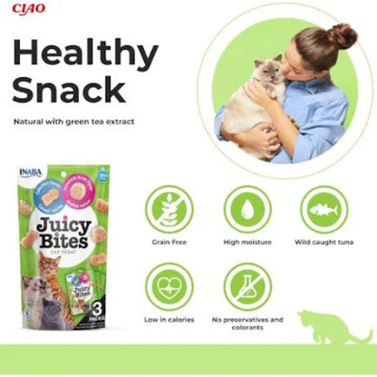 Inaba Juicy Bites Homestyle Broth & Calamari Flavor Cat Treat (33.9 g)