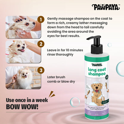 Pawpaya Long Coat Shampoo - 250 ml - Rufftail