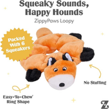 Zippy Paws Squeakie Crawler – Moody the Moose 7  Squeakers Dog Toy - Rufftail