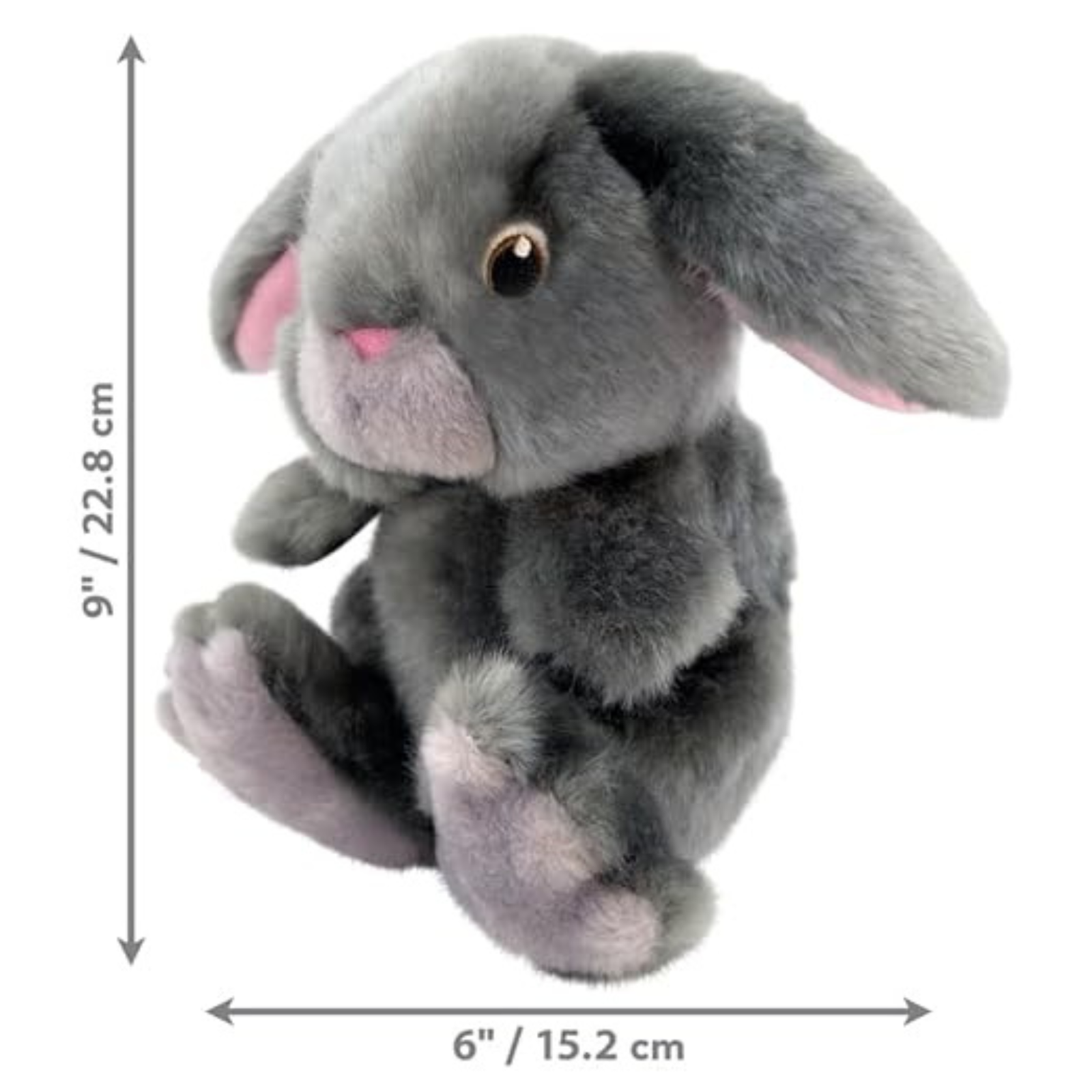 KONG Toughz Durable Plush Soft & Squeaky Dog Toy (Bunny) - Rufftail