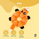 Zippy Paws Squeakie Crawler – Moody the Moose 7  Squeakers Dog Toy - Rufftail