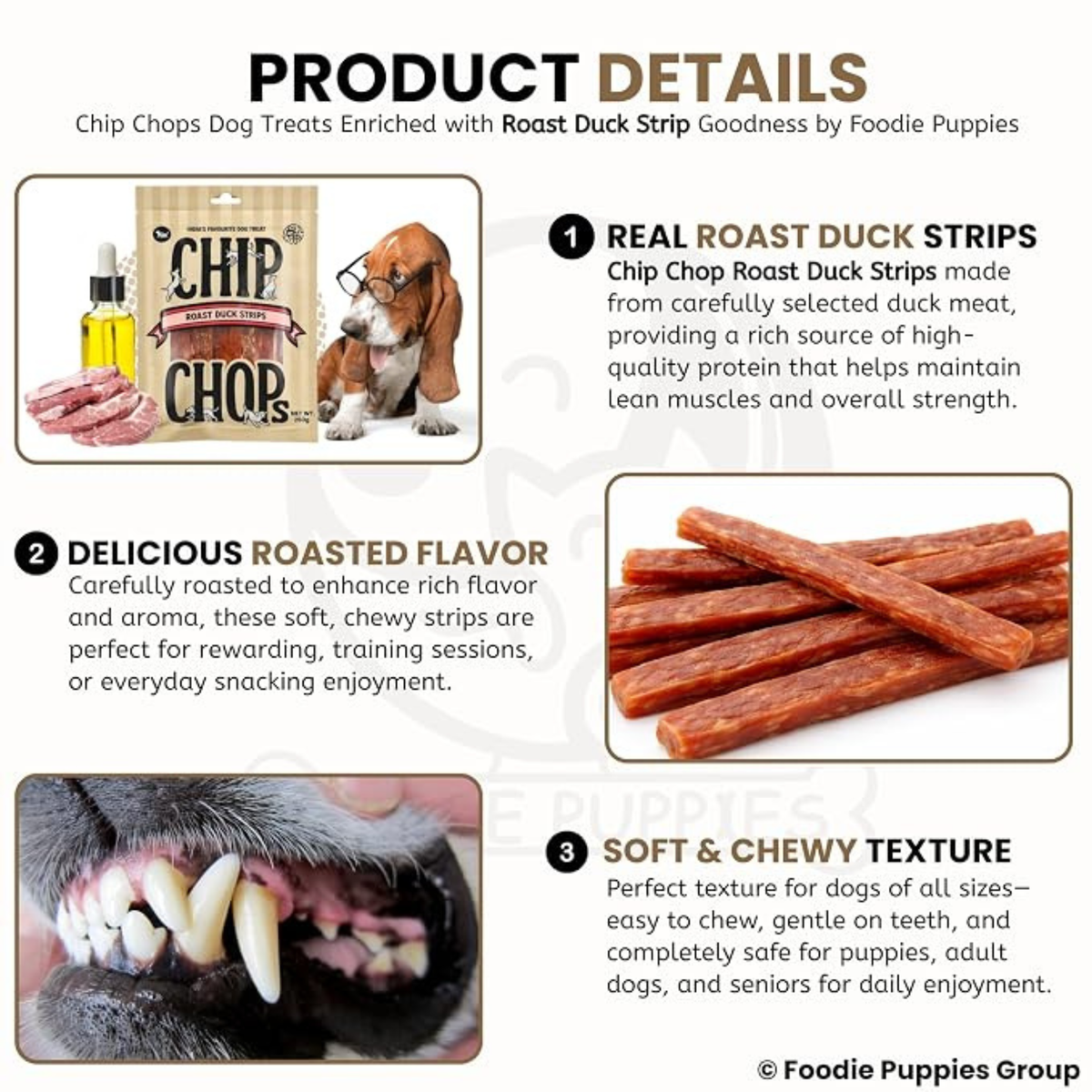 Chip Chops Roast Duck Strips Dog Treats