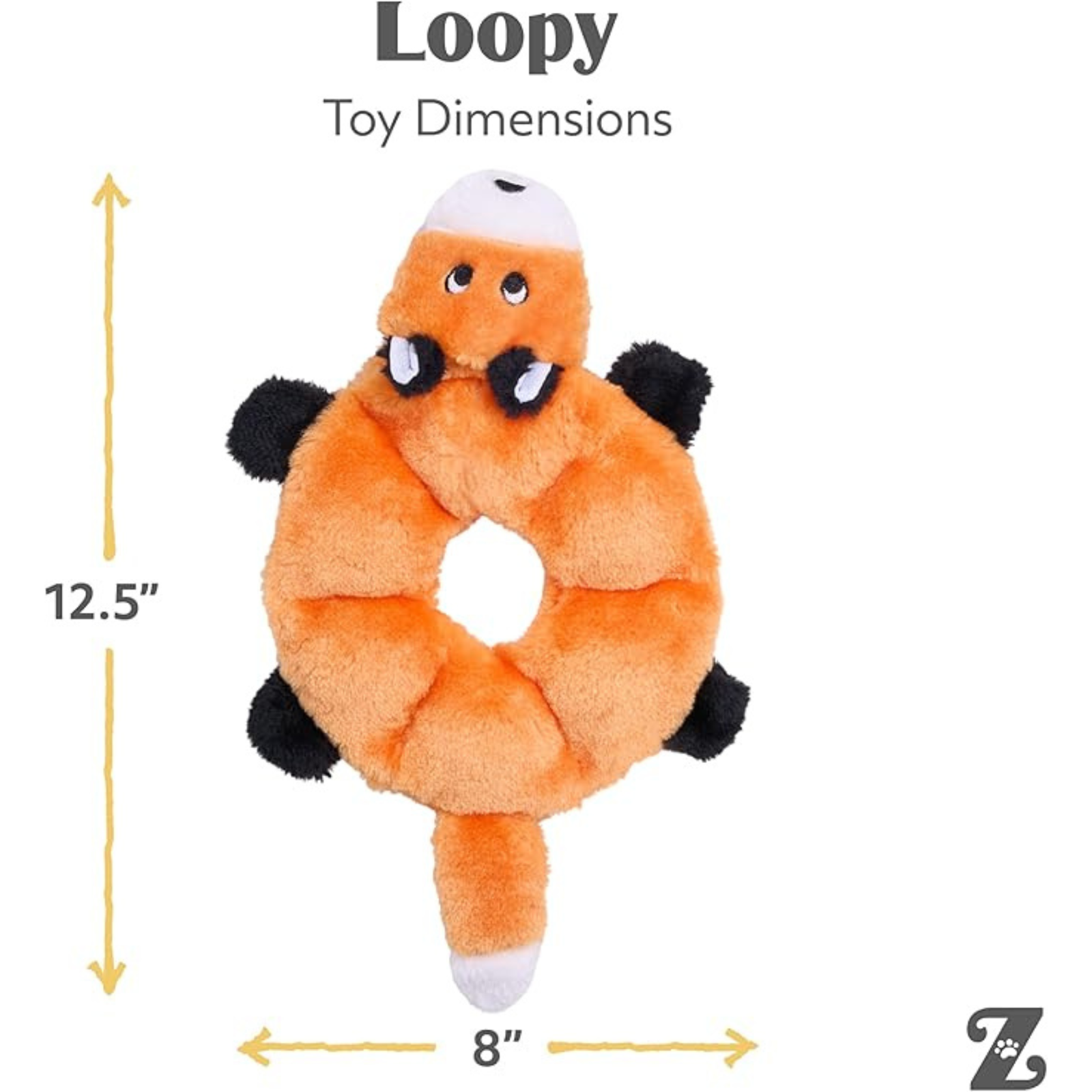 Zippy Paws Squeakie Crawler – Moody the Moose 7  Squeakers Dog Toy - Rufftail