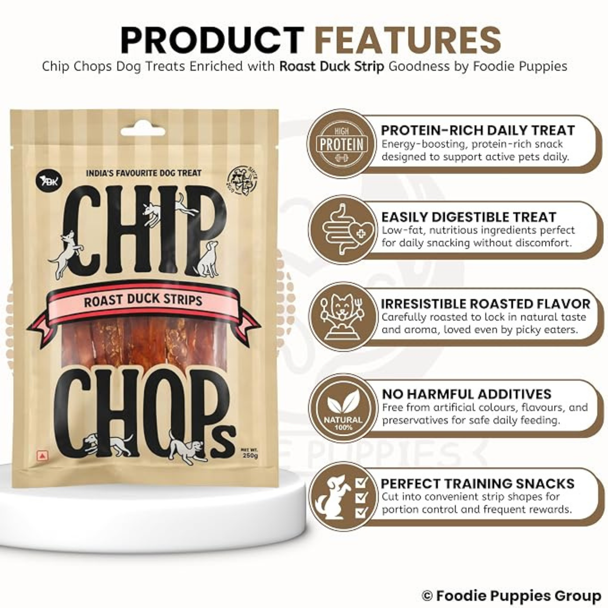 Chip Chops Roast Duck Strips Dog Treats