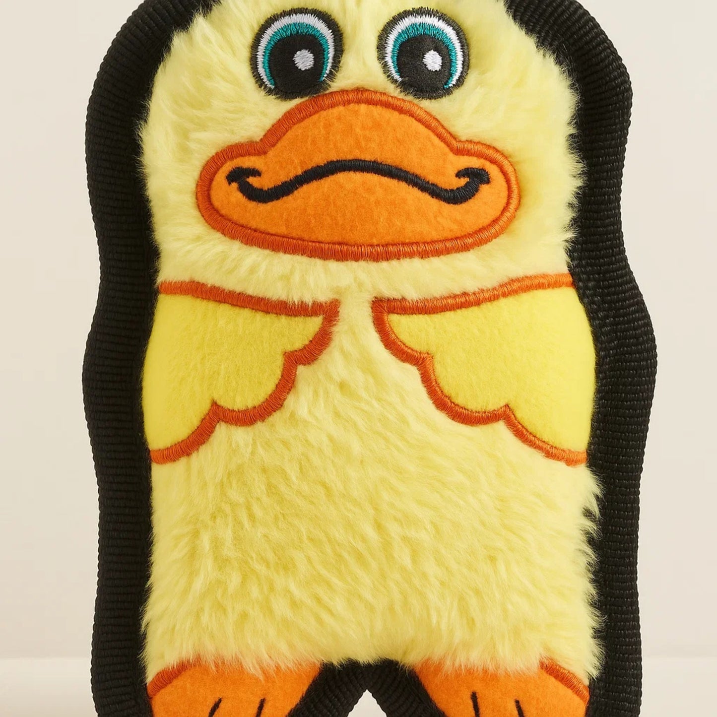 Outward Hound Durablez Tough Plush Squeaky Duck Dog Toy - Yellow XS