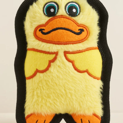Outward Hound Durablez Tough Plush Squeaky Duck Dog Toy - Yellow XS