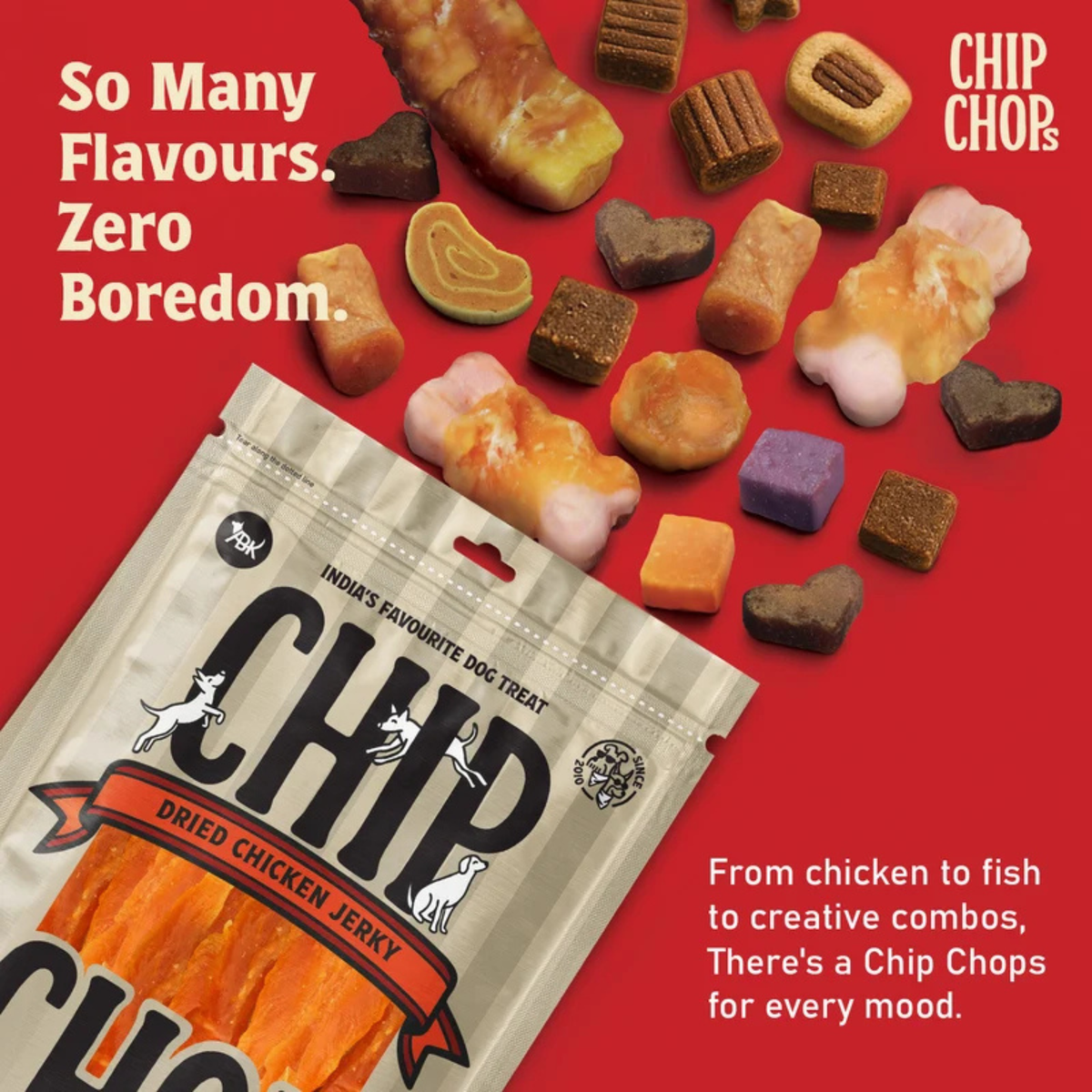 Chip Chops Dried Chicken Jerky Dog Treat