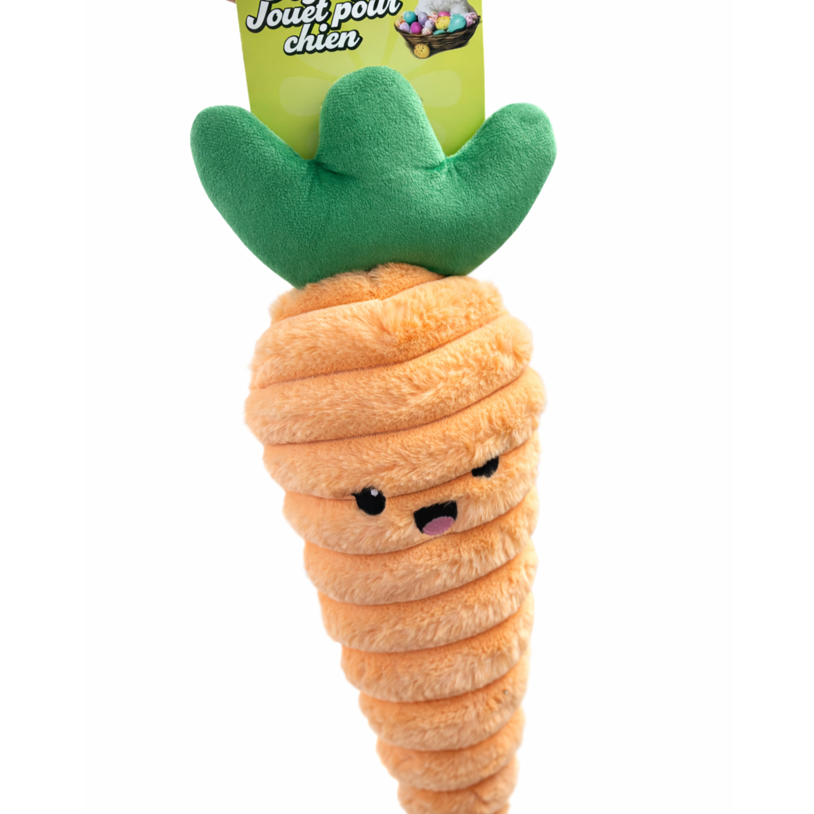 Fofos Easter Plush Jumbo Carrot Squeaky Dog Toy product image 6 - Rufftail Pune