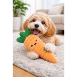 Fofos Easter Plush Jumbo Carrot Squeaky Dog Toy product image 4 - Rufftail Pune