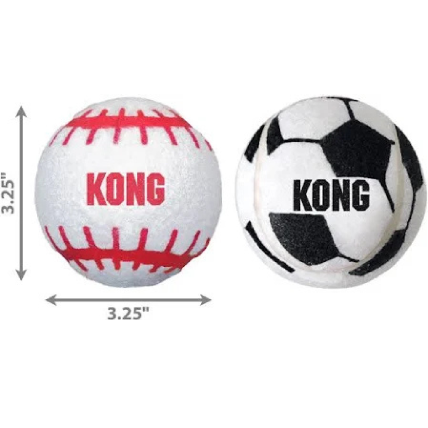 KONG Sport Balls for Dogs Reduces Boredom - Large (Pack of 2)