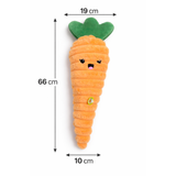 Fofos Easter Plush Jumbo Carrot Squeaky Dog Toy product image 5 - Rufftail Pune