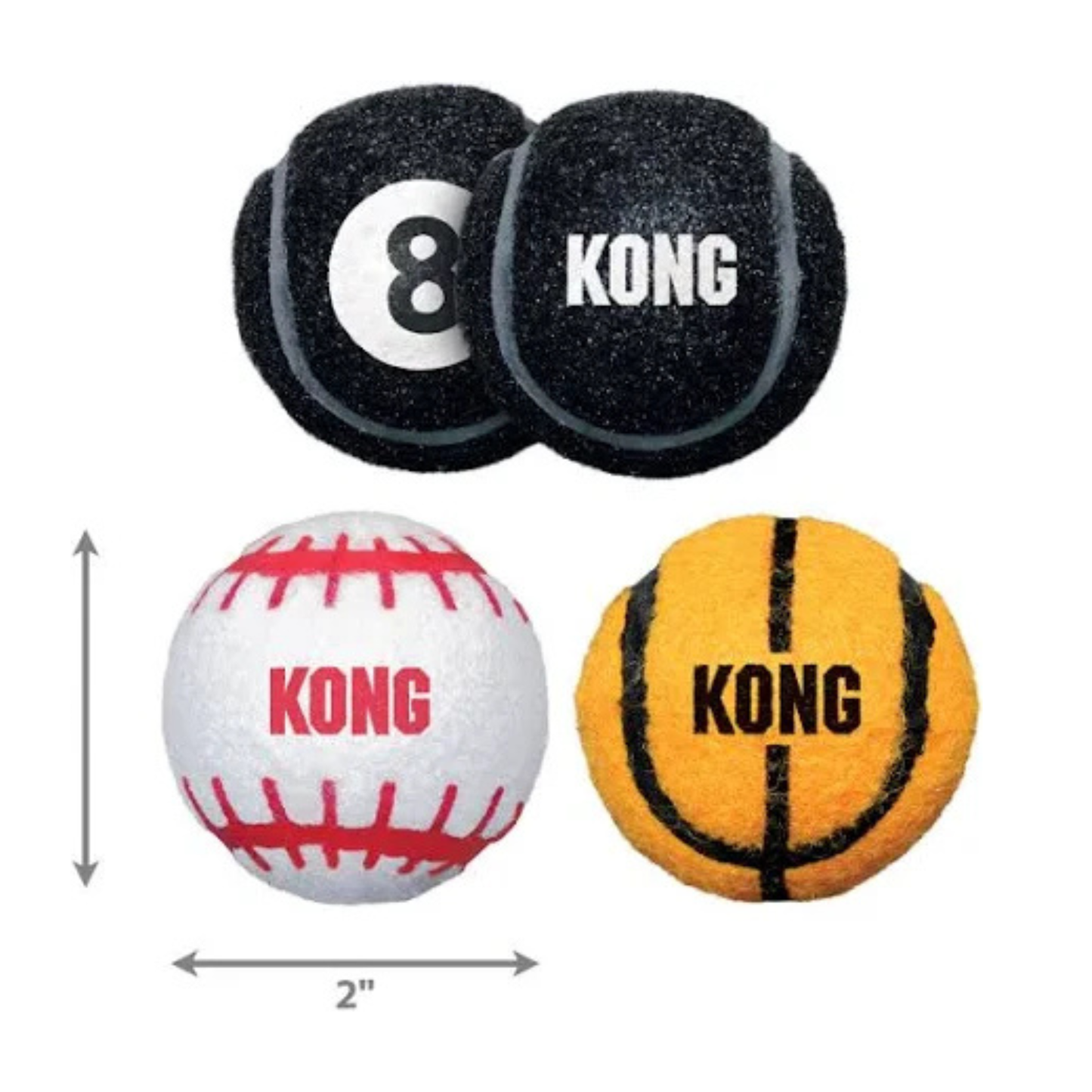 KONG Sport Balls for Dogs Reduces Boredom - Large (Pack of 2)