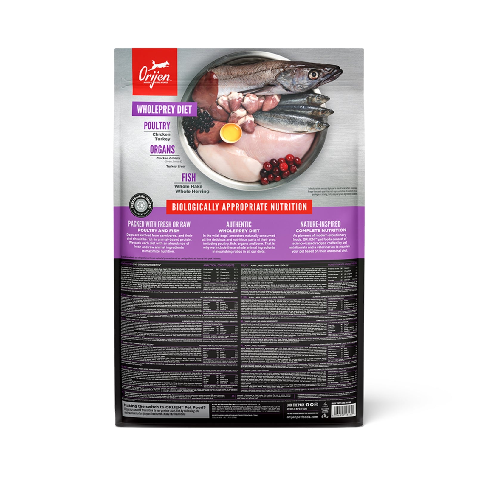 Orijen Puppy Large Dog Food product image 4 - Dog Food - Rufftail Pune