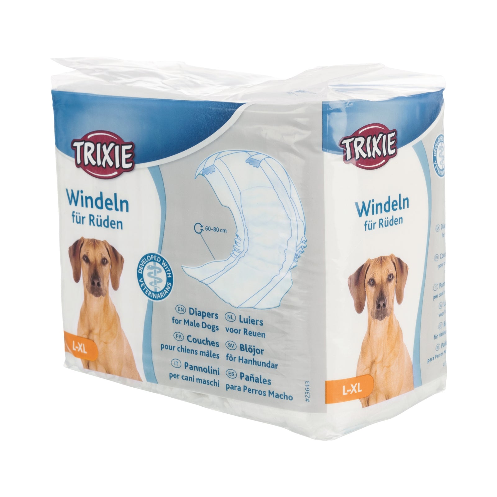 Trixie Diapers for Male Dogs Disposable - 12 pcs - Rufftail