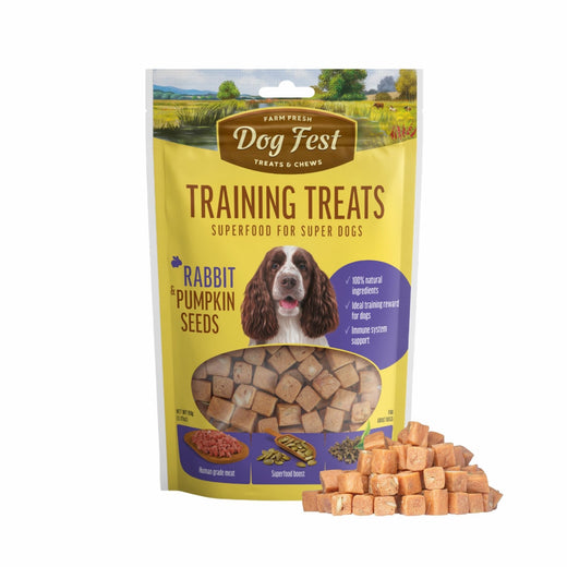 Dogfest Rabbit & Pumpkin Seeds Training Dog Treat- Healthy & Tasty - Rufftail Pune