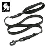 TRUELOVE Nylon Dog Leash: Durable, Reflective & Comfortable - Black - Rufftail