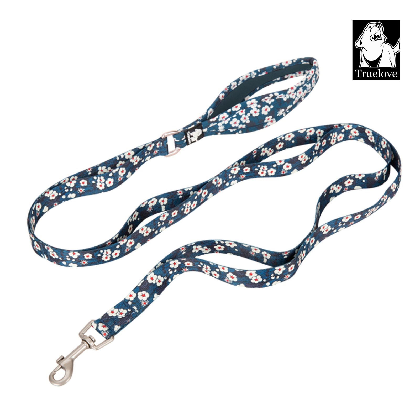 Truelove Floral Pet Leash with Multi-Handles for Dogs - Rufftail Pune