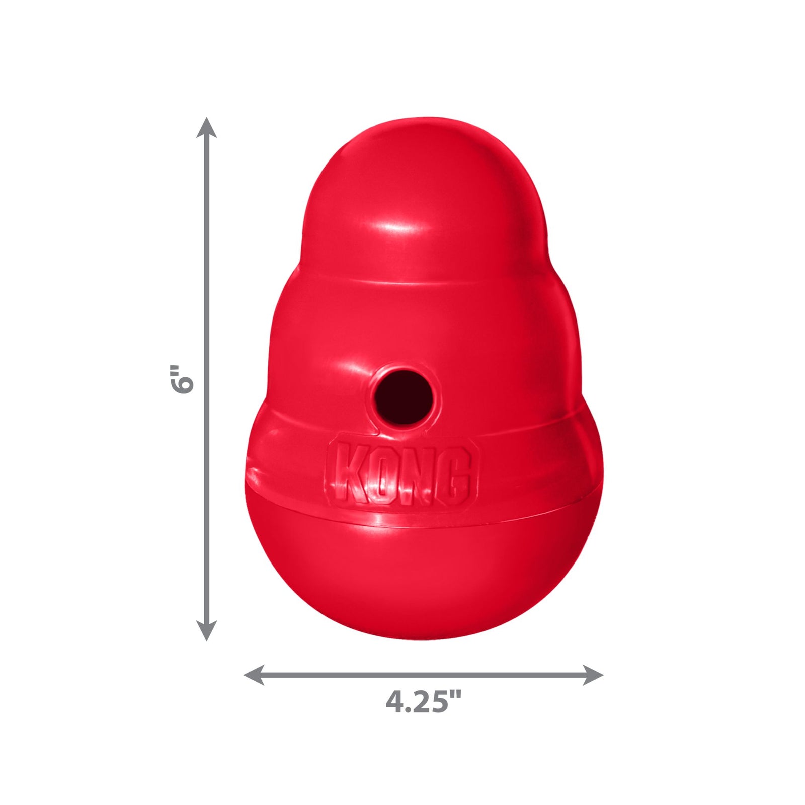 KONG Wobbler - Interactive Food Dispensing Dog Toy (Small) - Rufftail